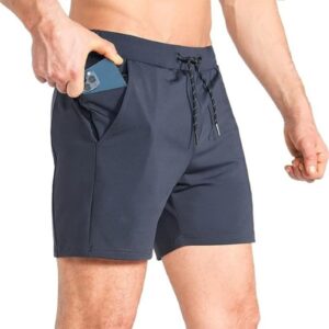 Men's Lightweight Gym Shorts,Bodybuilding Quick Dry Running Athletic Workout Shorts for Men with Pockets